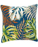 Vervaco kruissteek borduurkussen bladeren botanical pn-0179546