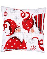 Vervaco kruissteek borduurkussen kerstkabouters borduren pn-0164610