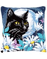 Vervaco kruissteek borduurkussen poes in nacht borduren pn-0148218
