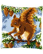 Vervaco kussenpakket eekhoorn in dennenoom pn-0197046 bordure