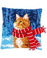 Vervaco kussenpakket kat met sjaal pn-0196702 borduren