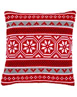 Vervaco voorbedrukt kruissteekkussen kerstkristallen motief pn-0147710