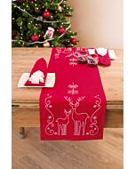 Vervaco voorbedrukte loper herten en ijskristallen pn-0145591