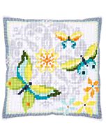 Vlinders met bloemen van Vervaco pn-0163898