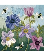 Voorbedrukt borduurpakket spansteek anemonen van Bothy Threads LSAN