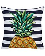 Voorbedrukt kruissteek Kussenpakket pineapple  - ananas Collection d'Art als borduurpakket 5359