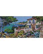 Voorbedrukt stramien / canvas uitzicht op zee om te borduren seg de paris 932.97