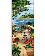 Voorbedrukt stramien Terras om te borduren seg de paris 950.140