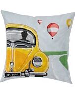 Borduurpakket borduurkussen volkswagen Kever met telpatroon Permin 83-6116