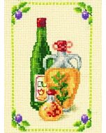 Wijnflessen met telpatroon