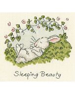 Bothy Threads borduurpakket slapende konijnen schoonheid XAJ31 telpatroon