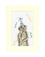 Bothy Threads borduurpakket wenskaart lookout for party XGC54 telpatroon incl. passe-partout, kaart en envelop