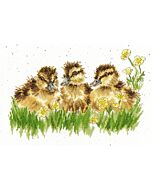 Bothy Threads borduurpakket 'buttercup eendjes' XHD78 telpatroon