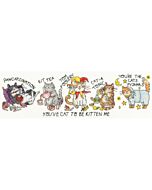 Bothy Threads borduurpakket katten-kwaad XJE1 telpatroon