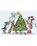 Bothy Threads borduurpakket kerstboom optuigen XKG22 telpatroon