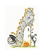 Bothy Threads borduurpakket 'gossamer slipper' hak XSK06 telpatroon