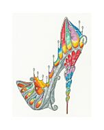 Bothy Threads borduurpakket 'stained glass slipper' hak XSK07 telpatroon