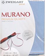 Zweigart borduurstof evenwaeve Murano 32counts/12.6 draadjes kleur 503 blauw