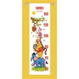 George Hanbury Vreemdeling Egomania Vervaco borduurpakket groeimeter Winnie the Pooh en vrienden pn-0014848 |  C.R. Couture
