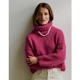 Lana Grossa trui met col van Brigitte No. 3 breien M3 C.R. Couture