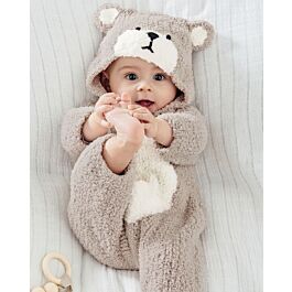 Phildar beren kruippakje breien van Phil Douce | C.R. Couture Phildar baby trui met beer breien van super baby | C.R. Couture