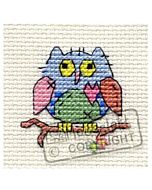 Mouseloft borduurpakket kleurrijke uil 004-K03 telpatroon