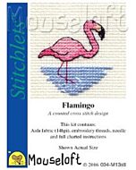 Mouseloft borduurpakket flamingo 004-M13 telpatroon