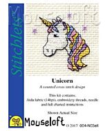 Mouseloft borduurpakket eenhoorn 004-N03 telpatroon