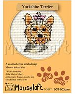 Mouseloft borduurpakket yorkshire terriër 00G-003 telpatroon