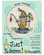 Mouseloft borduurpakket kabouter aan het vissen 00H-003 telpatroon