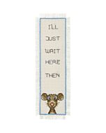 Permin borduurpakket boekenlegger I´ll just wait here 05-4350 telpatroon