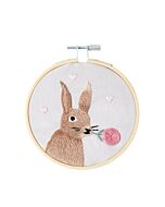 Rico Design borduurpakket konijntje 100400 voorbedrukt incl. borduurring