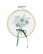 Rico Design borduurpakket bloemenpakket 100529 telpatroon incl. borduurring