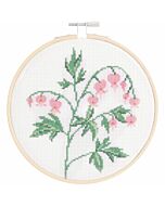 Rico Design borduurpakket bloeiende bloem 100530 telpatroon incl. borduurring