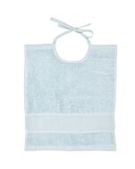 Rico Design licht blauw baby slabbetje met aida rand 145029