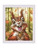 Riolis borduurpakket gekke eekhoorn 2302 telpatroon