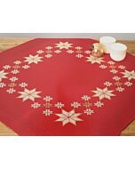 Rico Design borduurpakket kerstkleedje kerststerren 25903.00.46 