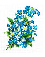 Magic needle borduurpakket vergeet me nietjes 28-06 telpatroon