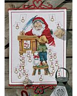 Permin borduurpakket adventskalender kerstman om te borduren 34-8267
