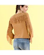 Phildar dames vest met franjes van Phil Madrague