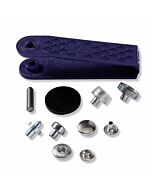 Prym anorak vernietbare drukknopen - 12mm zilverkleurig 10 stuks 
