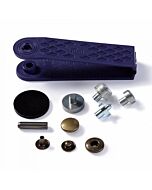 Prym anorak vernietbare drukknopen - 12mm oudmessing 10 stuks