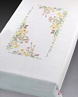 Permin borduurpakket tafelkleed 'veldbloemen' 56-3646R voorbedrukt excl. garen