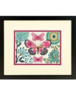 Borduurpakket butterfly dream - vlinders om te borduren van Dimensions met telpatroon 70-65178