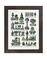 Borduurpakket Gardenornaments - Tuinornamenten van Permin 70-3435