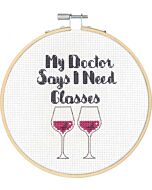 Dimensions borduurpakket I Need (Wine) Glasses 72-76190