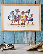 Permin borduurpakket strand dames 92-4475 telpatroon