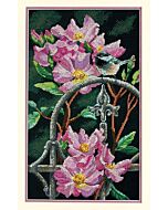 Dimensions borduurpakket vogel en bloemen 70-35268