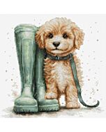 Luca-s borduurpakket puppy's eerste wandeling B1426 telpatroon