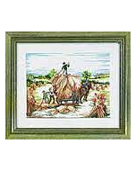  borduurpakket oogsten van permin of copenhagen